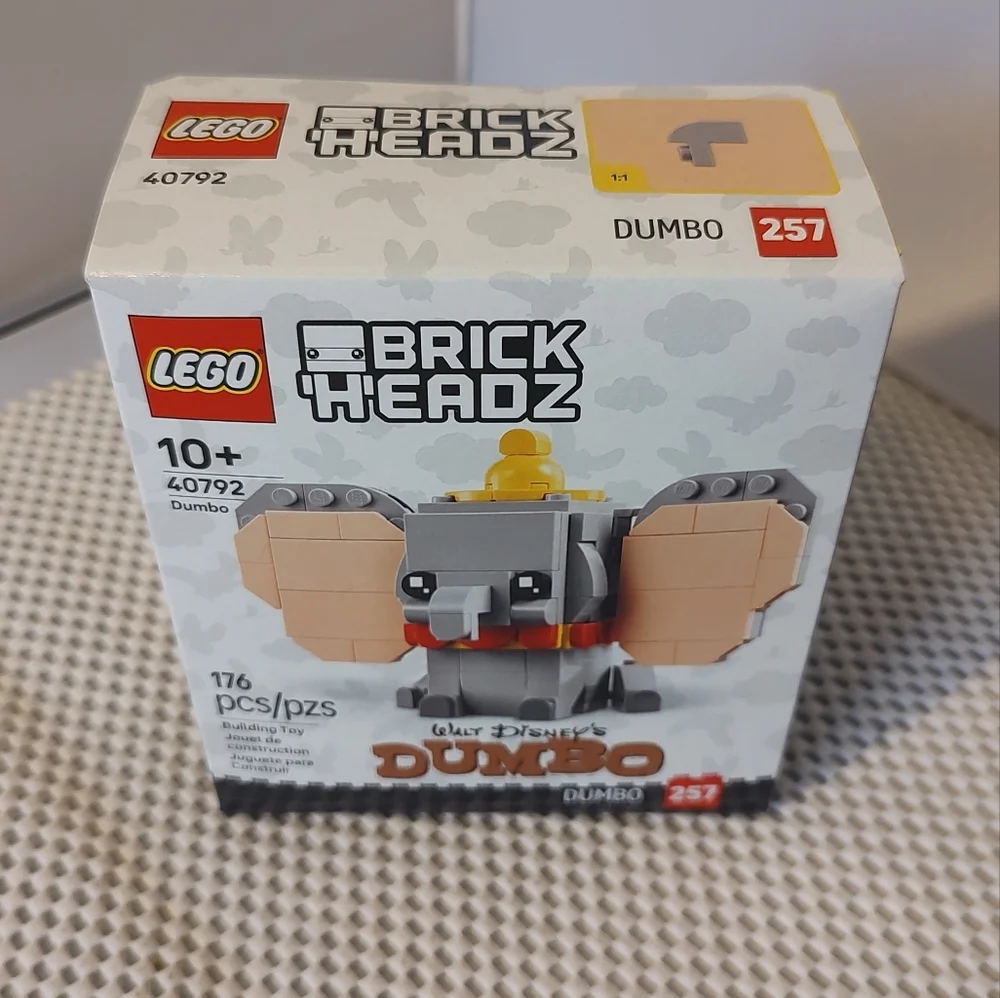 Lego 40792 Brick Headz Dumbo Walt Disney Dumbo #257 NWT Building Toy Set